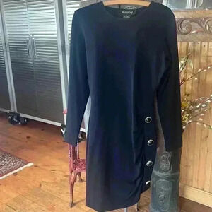 Vintage Fushion women’s black medium dress.